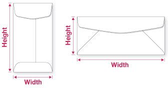 measuring envelope thickness|how to measure envelope size.